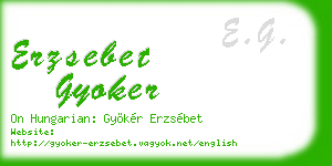 erzsebet gyoker business card