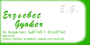 erzsebet gyoker business card
